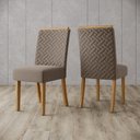 Ver imagem 5 de Conjunto Sala Jantar Mesa Solus 160cm Canto Reto com Vidro 6 Cadeiras Malu