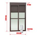 Ver imagem 4 de Porta Cor.Integ.Mot.Cont.Rem 2F.Mov.220x120 Elite c/Fech.Aut.V.Lis.Marrom Brimak
