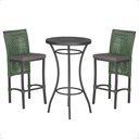 Ver imagem 1 de Mesa Bistro e 2 Banquetas Roma Preta Corda Náutica 11 Trama Original