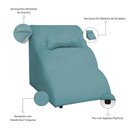 Ver imagem 3 de Escada Pet 46cm Estofada para Cachorro Nuvem R01 Veludo Turquesa- Annie Decor