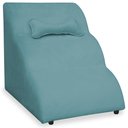 Ver imagem 1 de Escada Pet 46cm Estofada para Cachorro Nuvem R01 Veludo Turquesa- Annie Decor