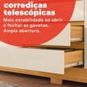 Ver imagem 7 de Guarda-Roupa Casal com Espelho 100% MDF 6 Portas 4 Gavetas 217x201cm Ópera Cinamon Touch/Off White