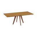 Ver imagem 3 de Mesa de Jantar Maisa Tampo Laminado Cinamomo e Pés em Madeira Maciça Natural 1,80m