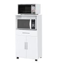 Ver imagem 3 de Balcao Nicho para Microondas 2 Portas Ipe Branco