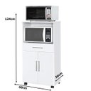 Ver imagem 4 de Balcao Nicho para Microondas 2 Portas Ipe Branco