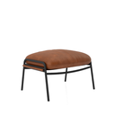 Ver imagem 4 de Kit Poltrona Cadeira Decorativa + Puf Serrana Zahav Estofado:courino Sintético Marrom