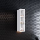 Ver imagem 1 de Aéreo Nicho 20cm HP 100% MDF 2 Prateleiras Americana Branco