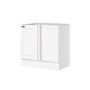Ver imagem 3 de Balcão Canto Reto 84cm 100% MDF 01 Porta Flex Branco HP Americana