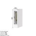 Ver imagem 4 de Balcão Porta Toalha 20cm 100% MDF Branco HP Americana