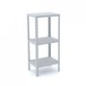 Estante Desmontável para Canto 3 Prateleiras 40cm Aço Multiuso Pandin Móveis - 1
