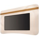 Ver imagem 1 de Painel para Tv 80 Pol Orgânico 200cm Ermione B01 Off White Cinamomo - Lyam Decor