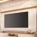 Ver imagem 2 de Painel para TV 80 pol Orgânico 200cm Ermione B01 Off White Cinamomo - Lyam Decor