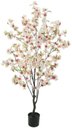 Ver imagem 2 de Planta Artificial Arvore Cerejeira C/pote X744 Branco Rosa 1,4m