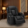 Poltrona do Papai Elétrica Reclinável Austin com Massagem Aquecimento Entrada Usb/usb-c Pu Preto G94 - 2