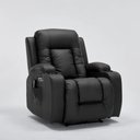 Ver imagem 4 de Poltrona do Papai Elétrica Reclinável Austin com Massagem Aquecimento Entrada USB/USB-C PU Preto G94