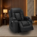 Ver imagem 2 de Poltrona do Papai Elétrica Reclinável Austin com Massagem Aquecimento Entrada Usb/usb-c Pu Preto G94