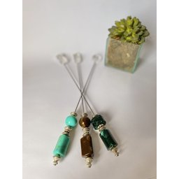 Misturador de Suco em Mármore Pedras Naturais Decorativo:pedra Verde Água - 11
