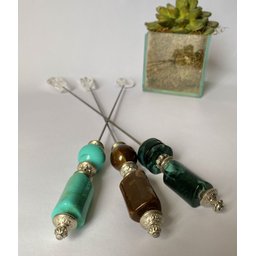 Misturador de Suco em Mármore Pedras Naturais Decorativo:pedra Verde Água - 5