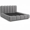 Ver imagem 1 de Cama Japonesa com Cabeceira King Nuvem Linho Cinza - Sallar Home