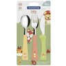 Kit Talheres Infantis 3 Peças Tramontina Baby Friends Lâminas Aço Inox e Cabos Coloridos - 3