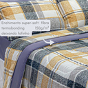 Ver imagem 5 de Edredom Casal Dupla Face 400 Fios Micropercal Toque de Pêssego 100% Poliéster Antialérgico Denise