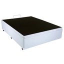 Ver imagem 3 de Cama Box Baú Casal Sintético Branco + Colchão Casal Espuma D33 Com EPS 14x138x188