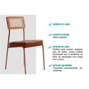 Ver imagem 5 de Conjunto: Mesa Sala Jantar Stellar 1597 Aço C/ Tampo Madeirado 160x90cm e 6 Cadeiras Lux Preto/