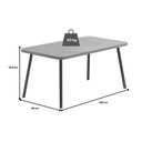 Ver mais imagens de Conjunto: Mesa Sala Jantar Stellar 1597 Aço C/ Tampo Madeirado 160x90cm e 6 Cadeiras Lux Preto/