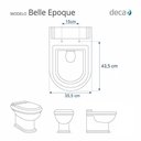 Ver imagem 5 de Tampa de Vaso Poliester Belle Epoque Creme Bege Claro para Bacia Deca 6lpf