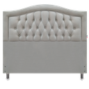 Ver imagem 2 de Cabeceira Cama King Capitone Sophia Provençal Suede Bege 120 Rbl