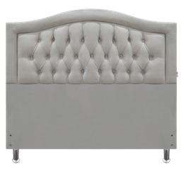 Cabeceira Cama King Capitone Sophia Provençal Suede Bege 120 Rbl - 2