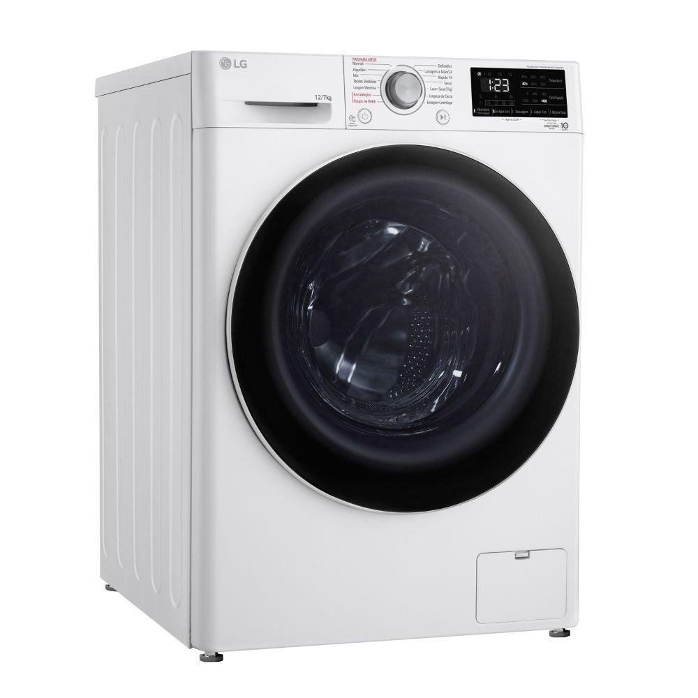 Lava e Seca lg Smart com Inteligência Artificial Aidd 12kg Vc5 Cv3012wc5 Branco 220v