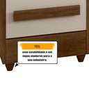 Ver imagem 5 de Cabeceira Casal Extensível com 2 Mesas de Cabeceira 4 Gavetas com Tomada Síria 