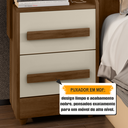 Ver imagem 3 de Cabeceira Casal Extensível com 2 Mesas de Cabeceira 4 Gavetas com Tomada Síria 