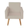 Kit 4 Poltronas Decorativas Nina Corino Bege - Móveis Mafer - 4