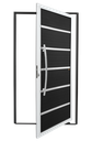 Ver imagem 1 de Porta Pivotante Alumínio Lambril Premium c/Puxador e.Mix Preto 120 Brimak