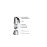 Cafeteira Italiana, 6 Xícaras, Aço Inox, 300 ml, Wincy - 5