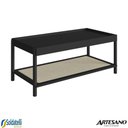 Ver imagem 3 de Mesa de Centro Oslo 93 Cm Madeira Mdp Hanover ou Nero Base Madeira - Artesano