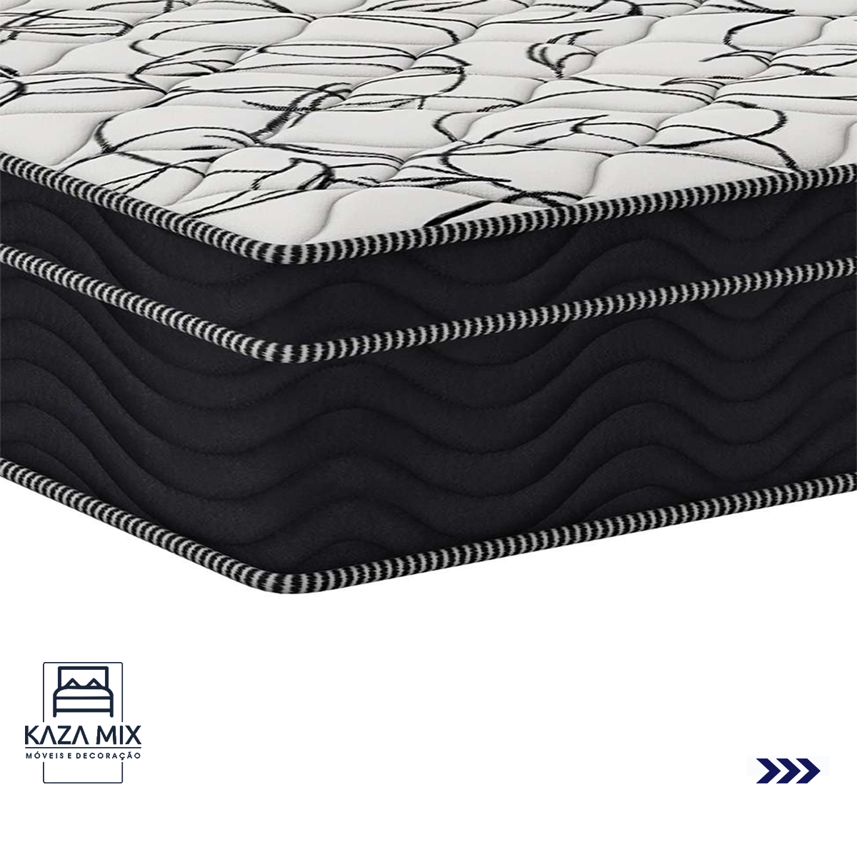 Conjunto Cama Box Baú Viúvo e Colchão Airtech D45 Extra Firme Cinza - 3