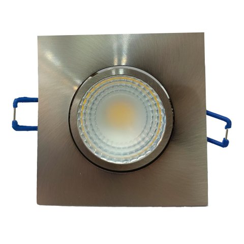 Spot led 5w em alumínio escovado 3000k Bivolt 450lm - Bella