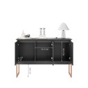 Ver imagem 3 de Buffet Aparador com 3 Portas Miami Preto Cobre