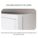 Ver imagem 6 de Guarda Roupa Solteiro Toledo 2 Portas 3 Gavetas Neve – Novo Horizonte