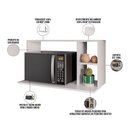 Ver imagem 4 de Suporte Aéreo para Micro-ondas 80x40cm Luci M05 Branco - Inoviza