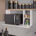 Ver imagem 2 de Suporte Aéreo para Micro-ondas 80x40cm Luci M05 Branco - Inoviza