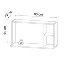 Ver imagem 5 de Suporte Aéreo para Micro-ondas 80x40cm Luci M05 Branco - Inoviza