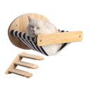 Ver imagem 3 de Cama de Parede para Gatos com Escada 3 Degraus , Prateleiras para Dormir ,brincar e Descansar