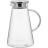 Jarra 23x18x18cm 1,8l Borosilicato Transparente Tampa Inox - 1