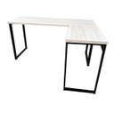 Ver imagem 2 de Mesa Escrivaninha em L Grossa 150x128 Amantea/preto