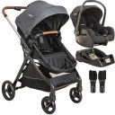 Ver imagem 1 de Carrinho de Bebe com Bebe Conforto e Base Kiddo Speedy Grafite