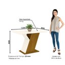 Ver imagem 4 de Conjunto Sala de Jantar Mesa 120cm Tampo Mdf 4 Cadeiras Lupita Casa 812